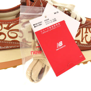未使用 ニューバランス × フランクミュラー MS327FMC レザー ブラウン スニーカー 茶 0143 【中古】 NEW BALANCE × FRANCK MULLER メンズ