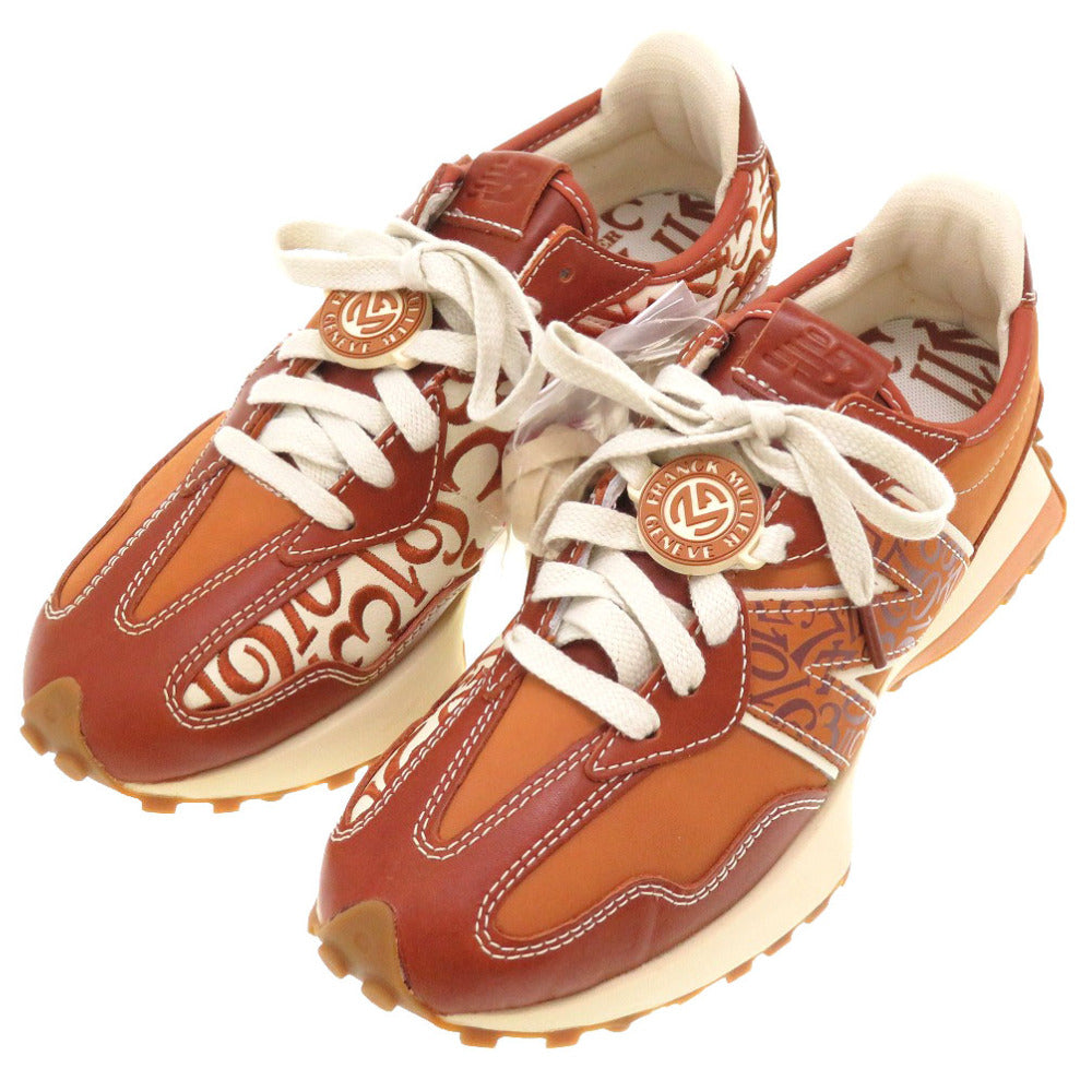 未使用 ニューバランス × フランクミュラー MS327FMC レザー ブラウン スニーカー 茶 0143 【中古】 NEW BALANCE × FRANCK MULLER メンズ