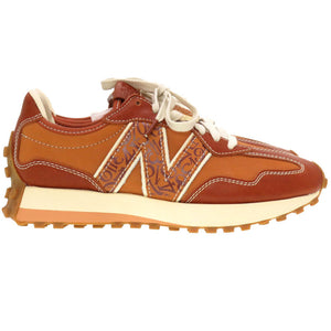 未使用 ニューバランス × フランクミュラー MS327FMC レザー ブラウン スニーカー 茶 0143 【中古】 NEW BALANCE × FRANCK MULLER メンズ