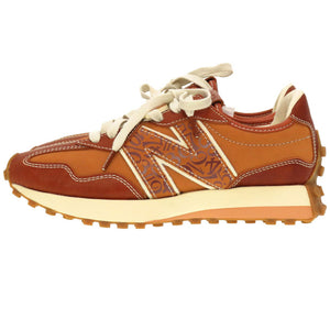 未使用 ニューバランス × フランクミュラー MS327FMC レザー ブラウン スニーカー 茶 0143 【中古】 NEW BALANCE × FRANCK MULLER メンズ