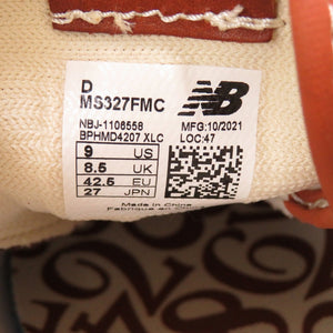未使用 ニューバランス × フランクミュラー MS327FMC レザー ブラウン スニーカー 茶 0143 【中古】 NEW BALANCE × FRANCK MULLER メンズ