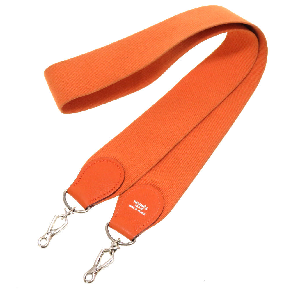 エルメス エブリンストラップ キャンバス レザー オレンジ ショルダーストラップ 0144 【中古】 HERMES