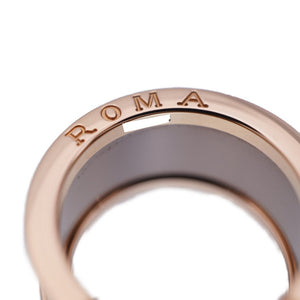 新品同様 ブルガリ B-ZERO1 ローマ 750PG/セラミック リング ＃56 指輪 K18 ピンクゴールド ジュエリー 0146【中古】BVLGARI レディース