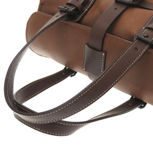 美品 土屋鞄 ハーネスクローク レザー ブラウン ミニボストンバッグ バッグ 茶  0152 【中古】 ツチヤカバン