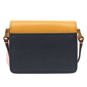 新品同様 マル二 トランク ナノ SBMP0079U1 レザー ピンク キャメル ショルダーバッグ 0003【中古】MARNI