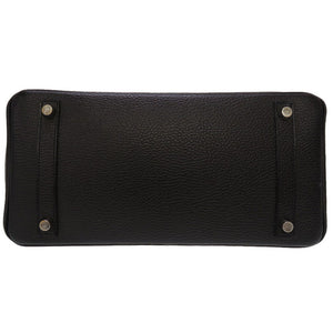 エルメス バーキン30 アルデンヌ ブラック シルバー金具 □D刻印 ハンドバッグ バッグ 黒 0012 【中古】 HERMES