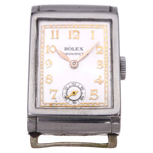 ロレックス レクタンギュラー スモールセコンド 2536 手巻き 腕時計 ホワイト 白文字盤 スクエア 0018【中古】ROLEX メンズ