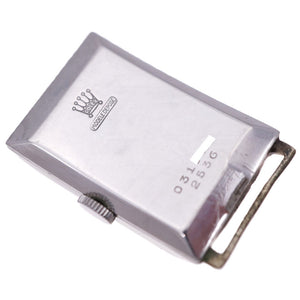 ロレックス レクタンギュラー スモールセコンド 2536 手巻き 腕時計 ホワイト 白文字盤 スクエア 0018【中古】ROLEX メンズ