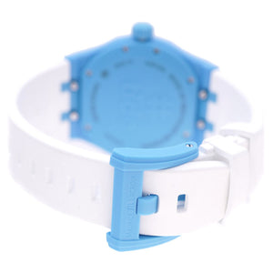 未使用 モーリスラクロア アイコン #タイド AI2008-AAAA1-3A0-0 クオーツ 腕時計 プラスチック/ラバー ライトブルー 0033【中古】MAURICE LACROIX AIKON #tide メンズ