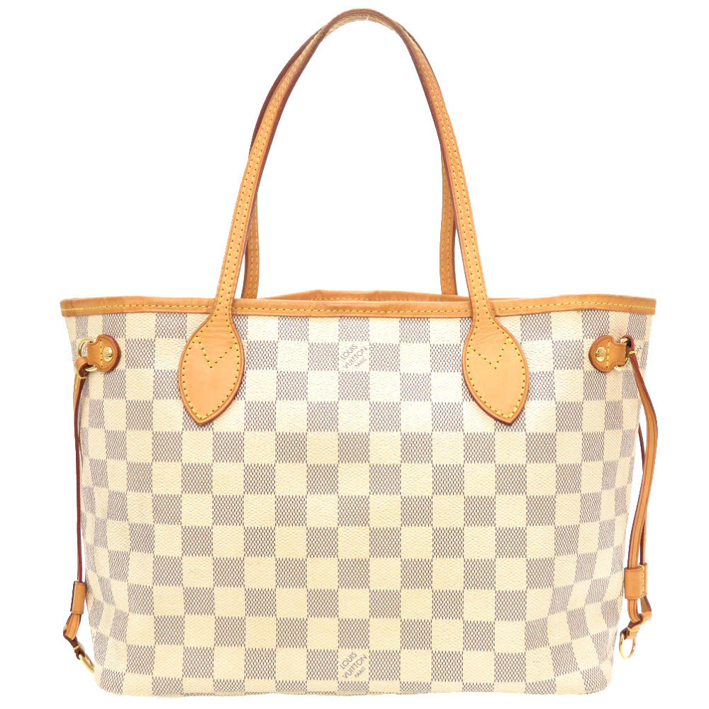 ルイ ヴィトン ダミエ アズール ネヴァーフルPM N51110 トートバッグ バッグ LV 0038 【中古】 LOUIS VUITTON