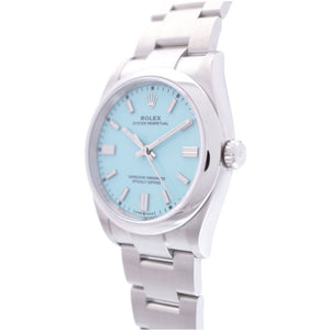 新品同様 ロレックス オイスターパーペチュアル36 ターコイズ 126000 自動巻き 腕時計 ステンレススチール  0039【中古】ROLEX メンズ