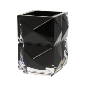 未使用 サンローランパリ × バカラ ルクソール ペンシルホルダー ガラス ブラック 0043 【中古】 SAINT LAURENT PARIS × Baccarat