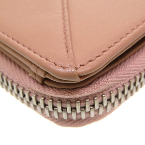 新品同様 バレンシアガ レザー 371662 2つ折り財布 ピンク 0045【中古】BALENCIAGA