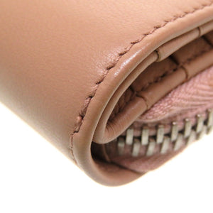 新品同様 バレンシアガ レザー 371662 2つ折り財布 ピンク 0045【中古】BALENCIAGA