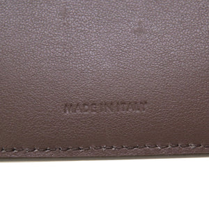 美品 セリーヌ ミディアム ストラップ ウォレット 2019年製 バイカラー レザー グレー 水色 2つ折り財布 0046【中古】CELINE