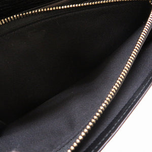 新品同様 ブルガリ レザー ブラック 黒 2つ折り長財布 財布 0049【中古】BVLGARI