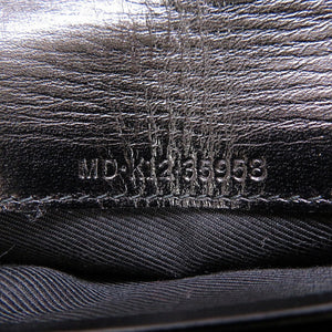 新品同様 ブルガリ レザー ブラック 黒 2つ折り長財布 財布 0049【中古】BVLGARI