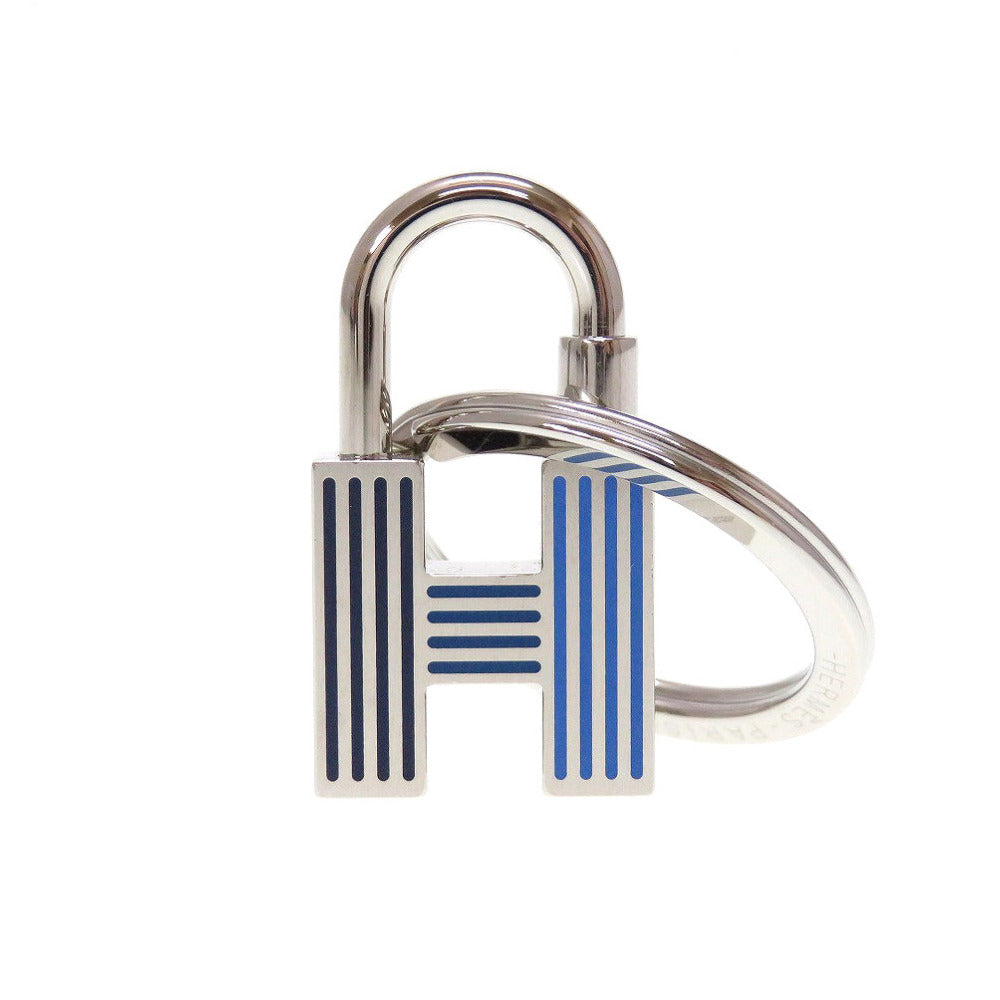 新品同様 エルメス クイズレインボー カデナ メタル シルバー バッグチャーム キーホルダー 0055【中古】HERMES