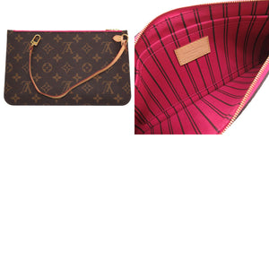 美品 ルイ ヴィトン モノグラム 新型 ネヴァーフルMM フューシャ M40996 トートバッグ バッグ LV 0066 【中古】 LOUIS VUITTON