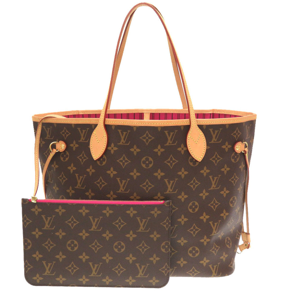 美品 ルイ ヴィトン モノグラム 新型 ネヴァーフルMM フューシャ M40996 トートバッグ バッグ LV 0066 【中古】 LOUIS VUITTON