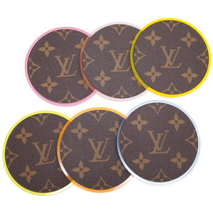 新品同様 ルイヴィトン プレキシガラス モノグラム コースター 6枚セット GI0489 LV 0067【中古】LOUIS VUITTON