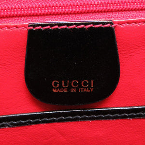 美品 グッチ バンブー ブラック 000 2046 0633 2WAY ハンドバッグ バッグ 黒 0071 【中古】 GUCCI