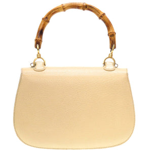 グッチ バンブー レザー アイボリー 2WAY 000 926 2WAY ハンドバッグ バッグ 0074 【中古】 GUCCI