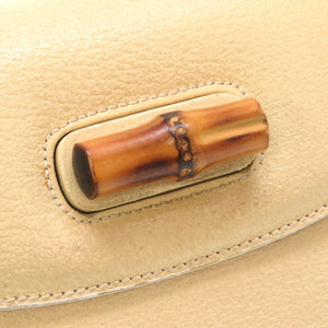 グッチ バンブー レザー アイボリー 2WAY 000 926 2WAY ハンドバッグ バッグ 0074 【中古】 GUCCI
