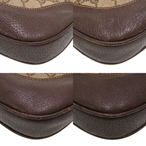 グッチ オールドグッチ シェリーライン ジャッキー GG柄 GGキャンバス レザー ショルダー ホーボーバッグ 0083【中古】GUCCI