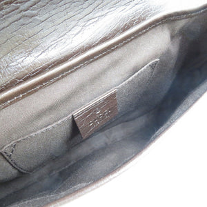 新品同様 グッチ シェリーライン 130846 GGキャンバス レザー ゴールド金具 ベージュ ブラウン ワンショルダー 0084【中古】GUCCI