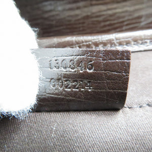 新品同様 グッチ シェリーライン 130846 GGキャンバス レザー ゴールド金具 ベージュ ブラウン ワンショルダー 0084【中古】GUCCI