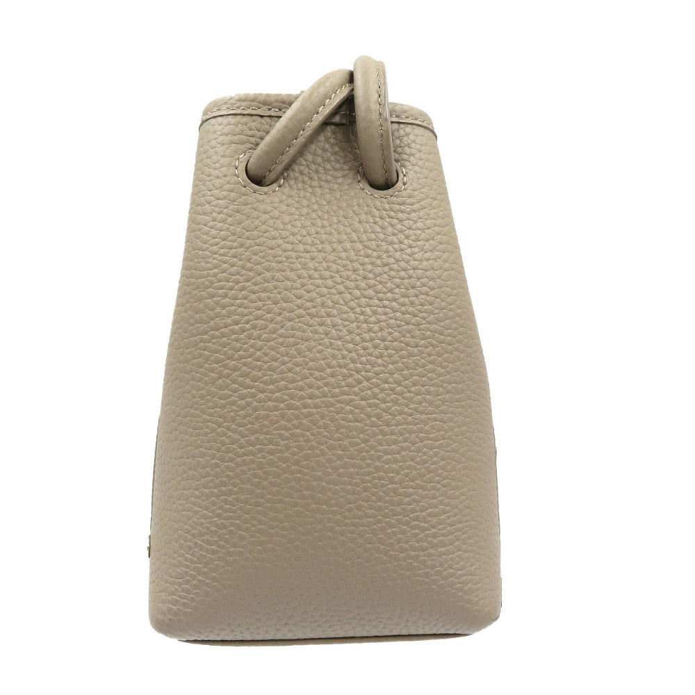 未使用 ヴァジック vasic bond nano レザー グレー ショルダーバッグ 0086【中古】VASIC