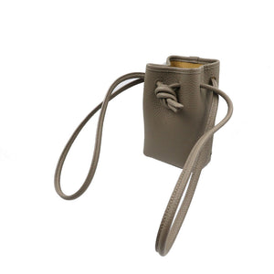 未使用 ヴァジック vasic bond nano レザー グレー ショルダーバッグ 0086【中古】VASIC