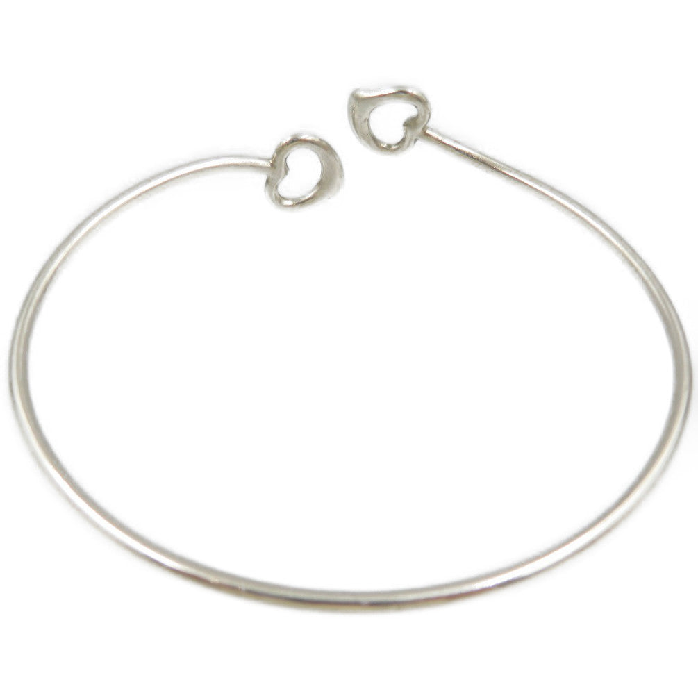 美品 ティファニー エルサ・ペレッティ ダブルオープンハート シルバー925 バングル 0089【中古】TIFFANY&Co.