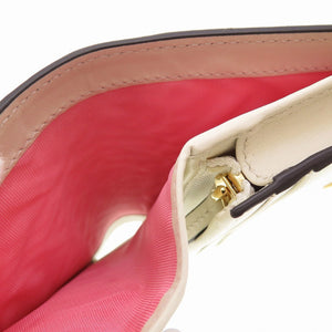 未使用 グッチ コンパクトウォレット GGスプリーム 663922 レポム アップル ハート ベージュ アイボリー 2つ折り財布 財布 0096【中古】GUCCI