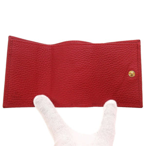 未使用 グッチ GGマーモント 523277 コンパクトウォレット レザー レッド 赤 3つ折り財布 財布 0098【中古】GUCCI