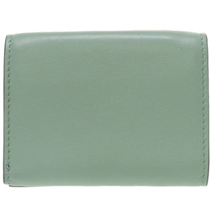 新品同様 フェンディ コンパクトウォレット 8M0395 レザー グリーン 緑 3つ折り財布 財布 0109【中古】FENDI