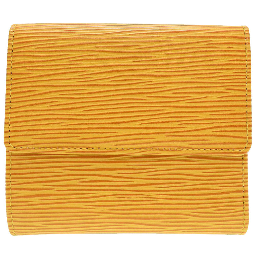 新品同様 ルイヴィトン エピ M63489 ポルトモネ ビエ カルトクレディ イエロー パープル 黄 紫 Wホック財布 財布 0110【中古】LOUIS VUITTON