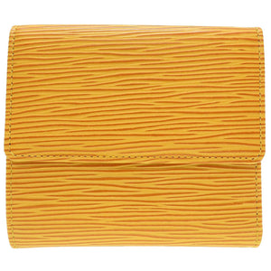 新品同様 ルイヴィトン エピ M63489 ポルトモネ ビエ カルトクレディ イエロー パープル 黄 紫 Wホック財布 財布 0110【中古】LOUIS VUITTON