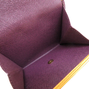 新品同様 ルイヴィトン エピ M63489 ポルトモネ ビエ カルトクレディ イエロー パープル 黄 紫 Wホック財布 財布 0110【中古】LOUIS VUITTON