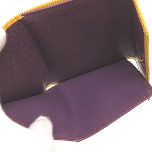 新品同様 ルイヴィトン エピ M63489 ポルトモネ ビエ カルトクレディ イエロー パープル 黄 紫 Wホック財布 財布 0110【中古】LOUIS VUITTON