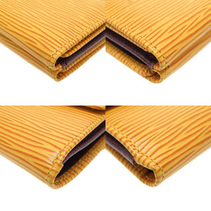 新品同様 ルイヴィトン エピ M63489 ポルトモネ ビエ カルトクレディ イエロー パープル 黄 紫 Wホック財布 財布 0110【中古】LOUIS VUITTON