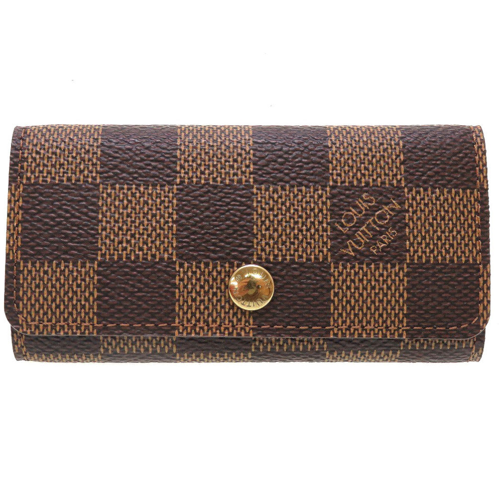 新品同様 ルイヴィトン ダミエ N62631 ミュルティクレ4 ブラウン 茶 4連 キーケース 0111【中古】LOUIS VUITTON