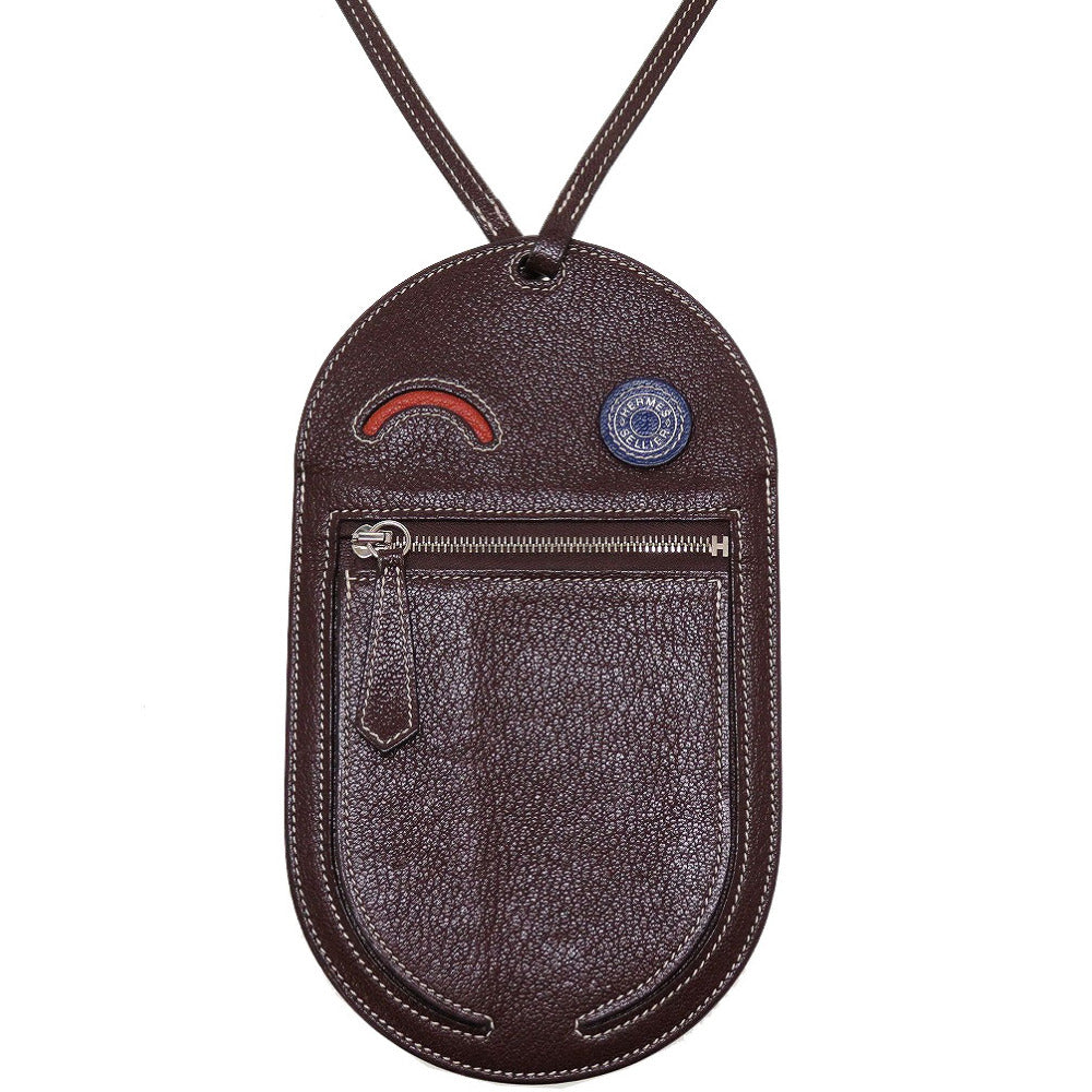 美品 エルメス インザループ トゥーゴー ウィンク GM シェーブル Z刻印(2021年製) ルージュセリエ スマホケース 0113【中古】HERMES