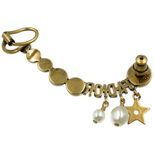 新品同様 クリスチャンディオール J'DIOR メタル レジンパール ゴールド 片耳ピアス 0117【中古】Christian Dior