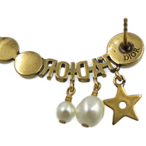 新品同様 クリスチャンディオール J'DIOR メタル レジンパール ゴールド 片耳ピアス 0117【中古】Christian Dior