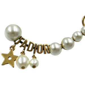 新品同様 クリスチャンディオール J'DIOR メタル レジンパール ゴールド 片耳ピアス 0117【中古】Christian Dior