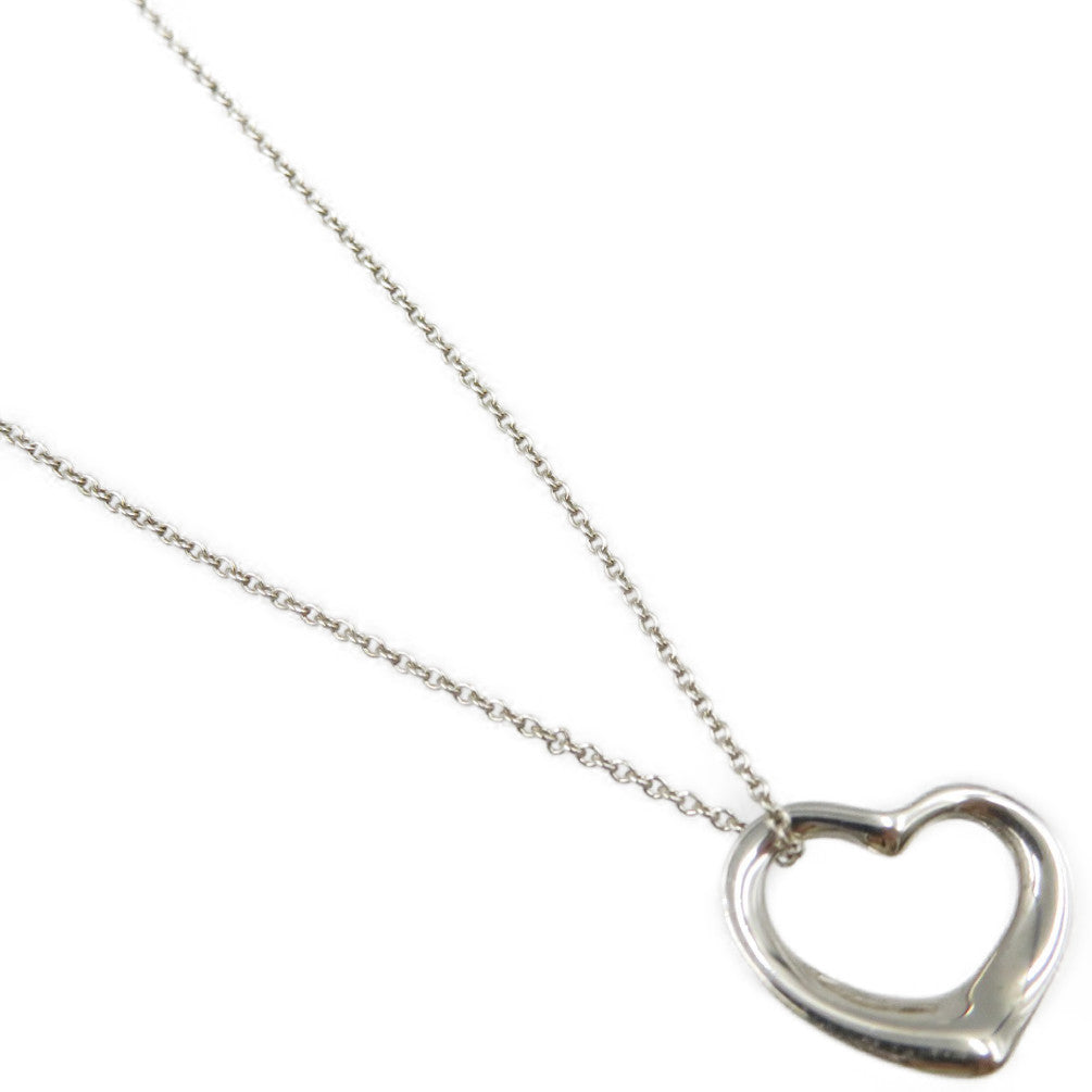 美品 ティファニー オープンハート シルバー925 ネックレス アクセサリー 0118【中古】TIFFANY&Co.