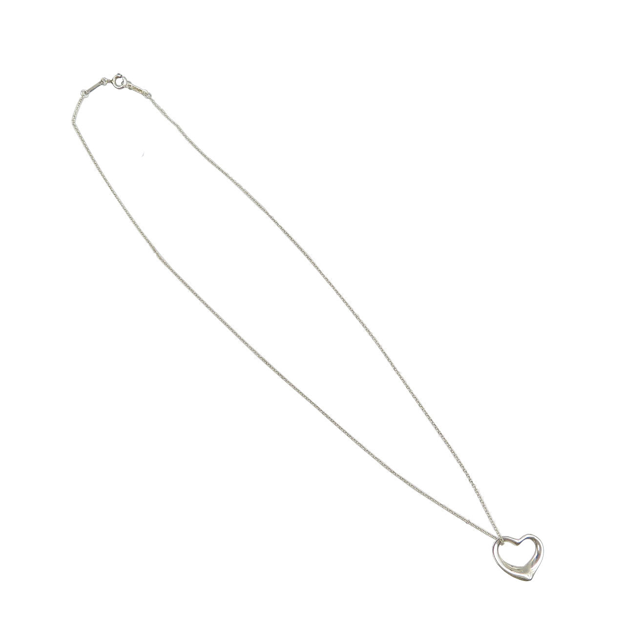 美品 ティファニー オープンハート シルバー925 ネックレス アクセサリー 0118【中古】TIFFANY&Co.