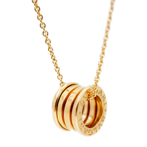 美品 ブルガリ B-ZERO1 ネックレス 750YG K18YGイエローゴールド ビーゼロワン ジュエリー 0121【中古】BVLGARI